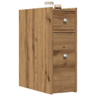 Smalle badkamerkast van bewerkt hout voor een praktische badkameroplossing - artisian oak / 1 - Opbergkasten &