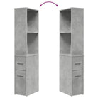 Smalle badkamerkast van bewerkt hout voor een stijlvol interieur - Opbergkasten & lockerkasten
