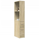 Smalle badkamerkast van bewerkt hout voor een stijlvol interieur - Sonoma eiken / 1 - Opbergkasten & lockerkasten