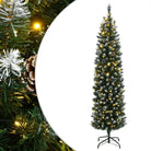 Smalle kerstboom met spitse uiteinden voor feestelijke sfeer in huis - 120 cm / 1 / met LED - Kerstbomen