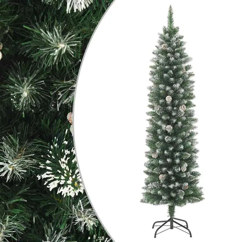 Smalle kerstboom met spitse uiteinden voor feestelijke sfeer in huis - 180 cm / 1 / zonder LED - Kerstbomen