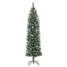 Smalle kerstboom met spitse uiteinden voor feestelijke sfeer in huis - Kerstbomen