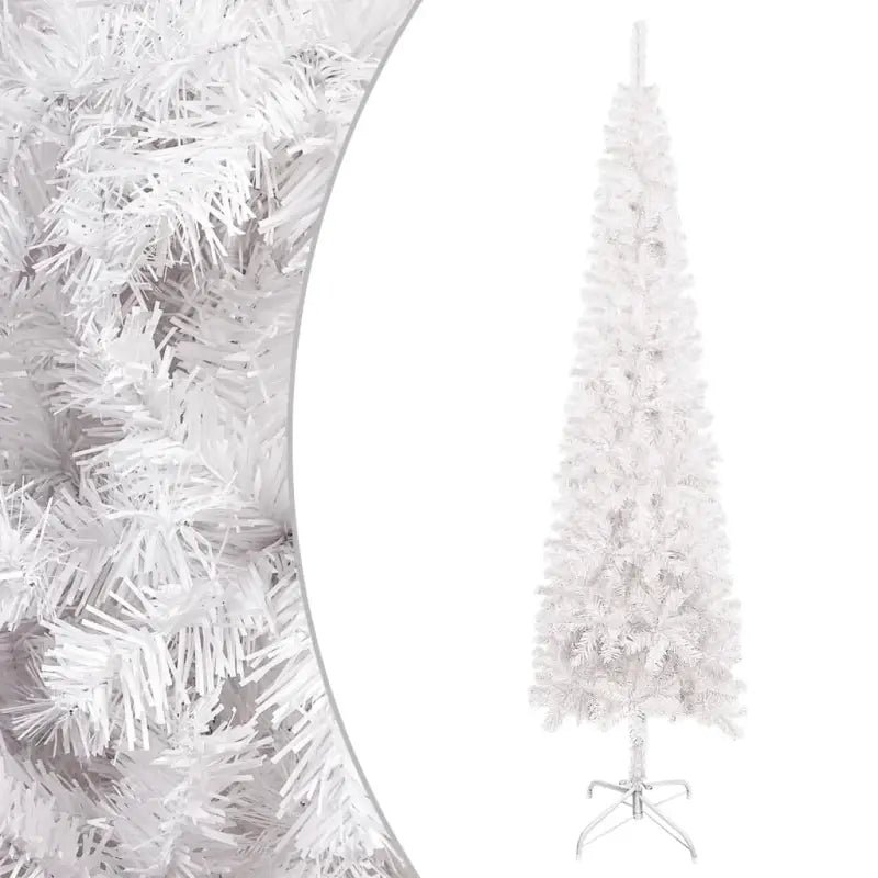 Smalle Levensechte Kerstboom voor een Unieke Kerstsfeer - Wit / 120 x 38 cm / 1 - Kerstbomen