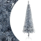 Smalle Levensechte Kerstboom voor een Unieke Kerstsfeer - Zilver / 180 x 48 cm / 1 - Kerstbomen