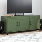 Sober en stevig TV-meubel van duurzaam staal voor je woonkamer - Groen / 1 - Tv-meubels