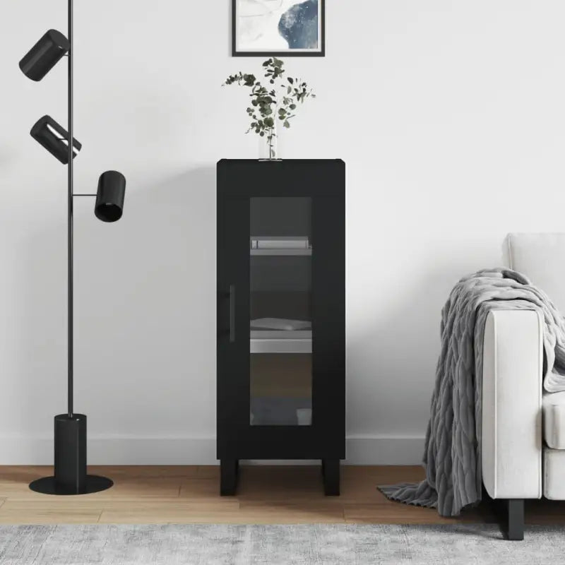 Sonoma Eiken Dressoir in Bewerkt Hout met Tijdloze Look - Zwart / 1 - Dressoirs & buffetkasten