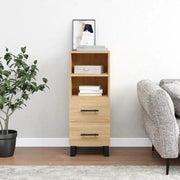 Sonoma eiken dressoir met metalen poten en bewerkt hout - Dressoirs & buffetkasten