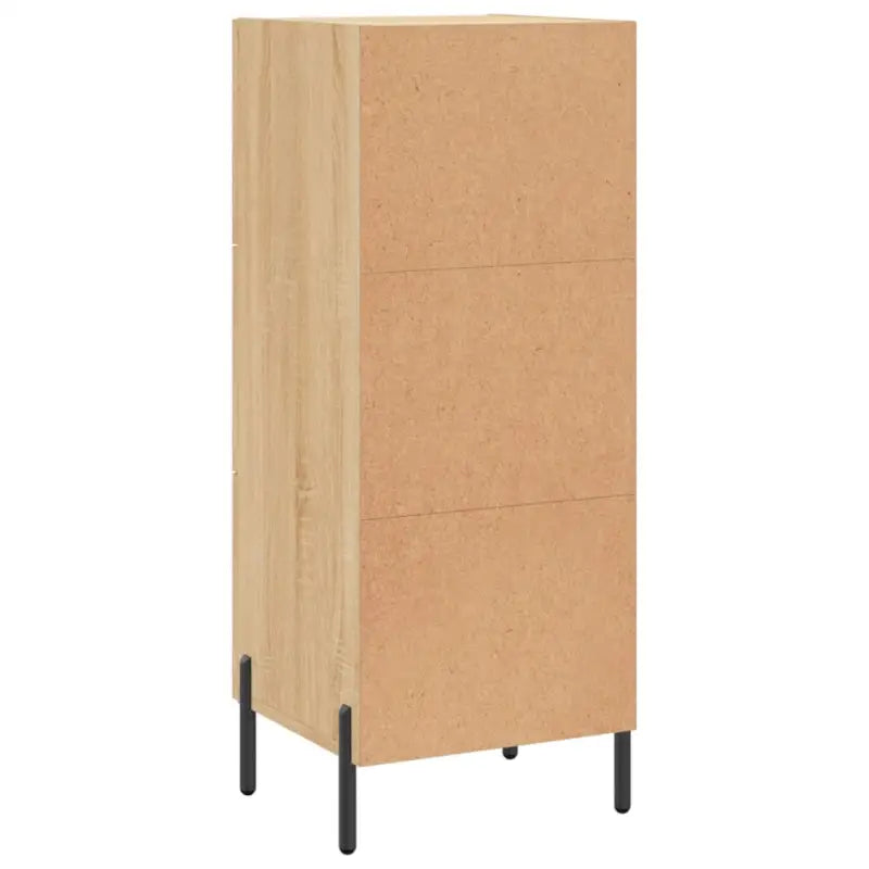 Sonoma Eiken Dressoir met metalen poten en bewerkt hout - Dressoirs & buffetkasten