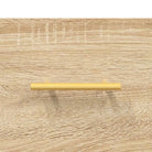 Sonoma Eiken Dressoir met metalen poten en bewerkt hout - Dressoirs & buffetkasten