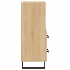 Sonoma eiken dressoir met metalen poten en bewerkt hout - Dressoirs & buffetkasten