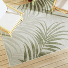 Sorona Dupont vloerkleed voor binnen en buiten met moderne uitstraling - Blad / 160 x 230 cm - Vloerkleden