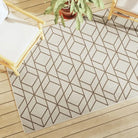 Sorona Dupont vloerkleed voor binnen en buiten met moderne uitstraling - Geometrisch / 120 x 180 cm - Vloerkleden