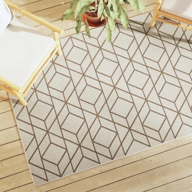Sorona Dupont vloerkleed voor binnen en buiten met moderne uitstraling - Geometrisch / 120 x 180 cm - Vloerkleden