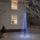Speciaal ontworpen kerstboom met verschillende lichteffecten en blauwe LED’s - Blauw / 180 x 70 cm / 1 - Kerstbomen