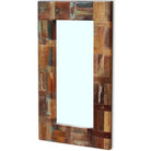 Spiegel met gerecycled hout voor een milieuvriendelijk interieur - 80 x 50 cm / 1 - Spiegels