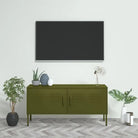 Stabiel en praktisch Tv-meubel met eenvoudig design - Olijfgroen / 1 - Tv-meubels