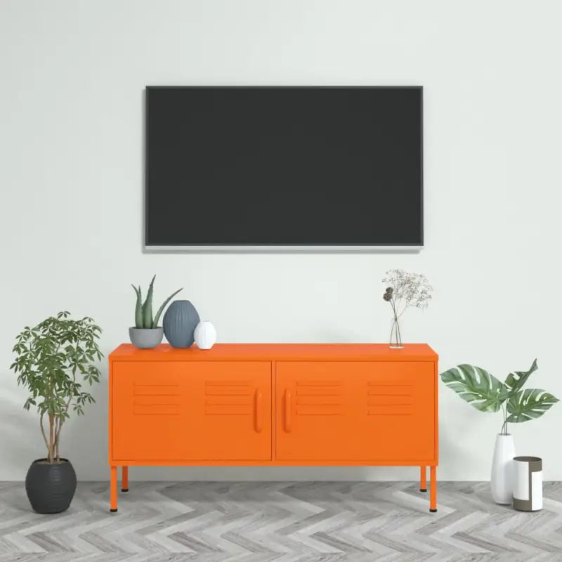Stabiel en praktisch Tv-meubel met eenvoudig design - Oranje / 1 - Tv-meubels