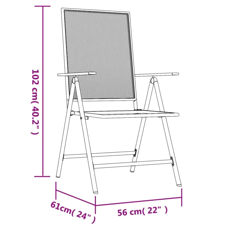Stabiel frame tuinset met verstelbare tuinstoel voor modern comfort - Tuinsets