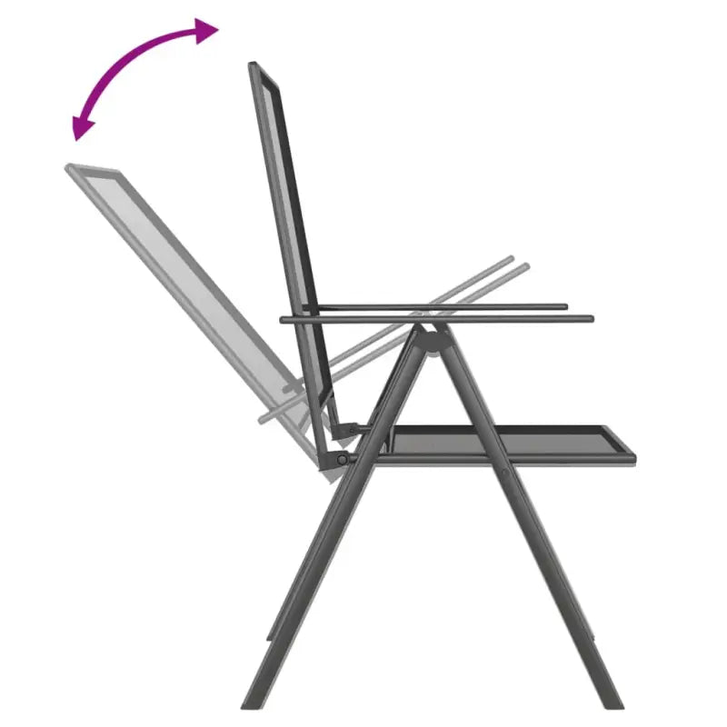 Stabiel frame tuinset met verstelbare tuinstoel voor modern comfort - Tuinsets
