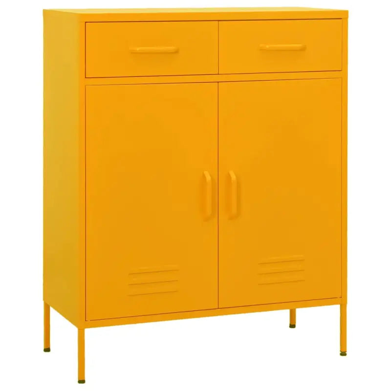 Stalen opbergkast met 3-sectie kogellagergeleiders voor een nette kamer - Mosterdgeel / 1 - Opbergkasten & lockerkasten