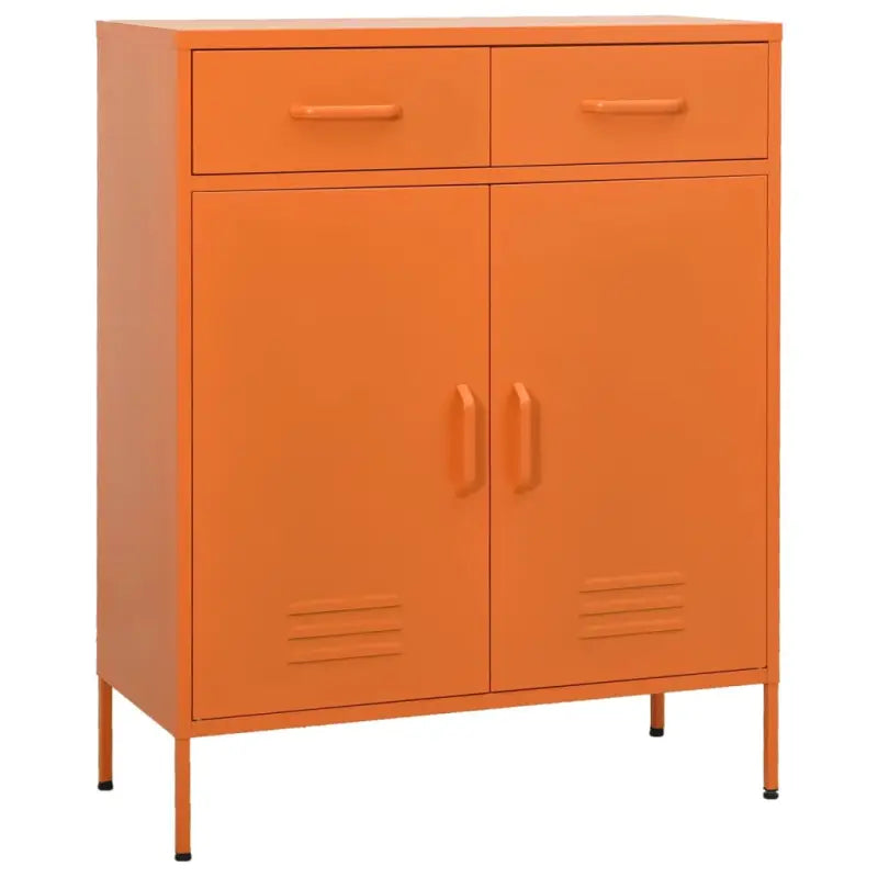 Stalen opbergkast met 3-sectie kogellagergeleiders voor een nette kamer - Oranje / 1 - Opbergkasten & lockerkasten