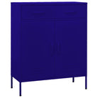 Stalen opbergkast met 3-sectie kogellagergeleiders voor een nette kamer - Marineblauw / 1 - Opbergkasten & lockerkasten