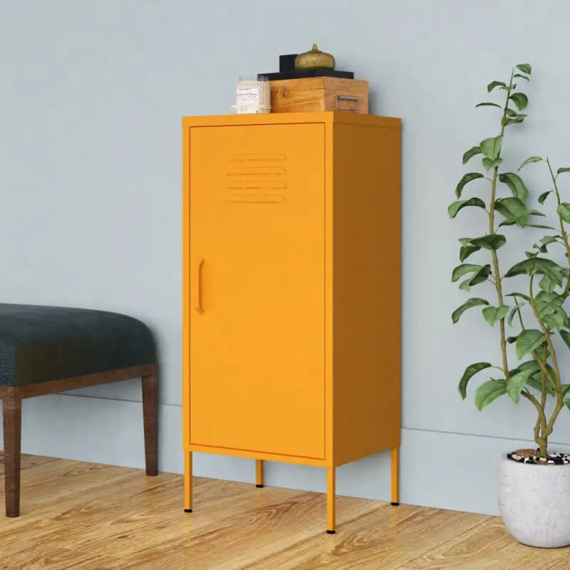 Stalen opbergrek met verstelbare schappen voor een opgeruimd huis - Mosterdgeel / 1 - Opbergkasten & lockerkasten