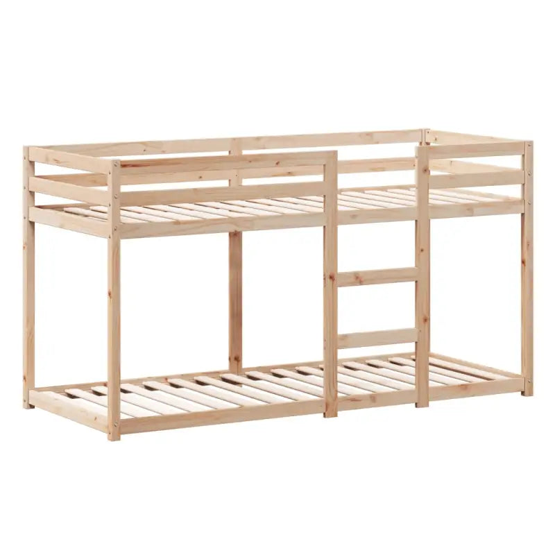 Stapelbed met bedhuis in massief grenenhout en open zijdeur - Bedden & bedframes