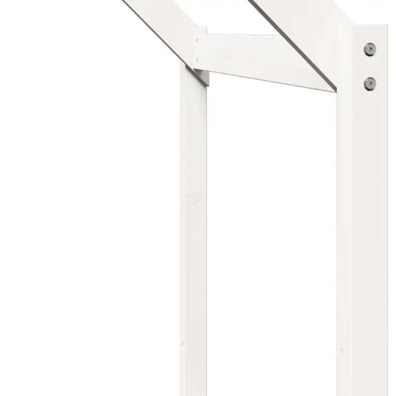 Stapelbed met bedhuis in wit materiaal en massief grenenhout - Bedden & bedframes