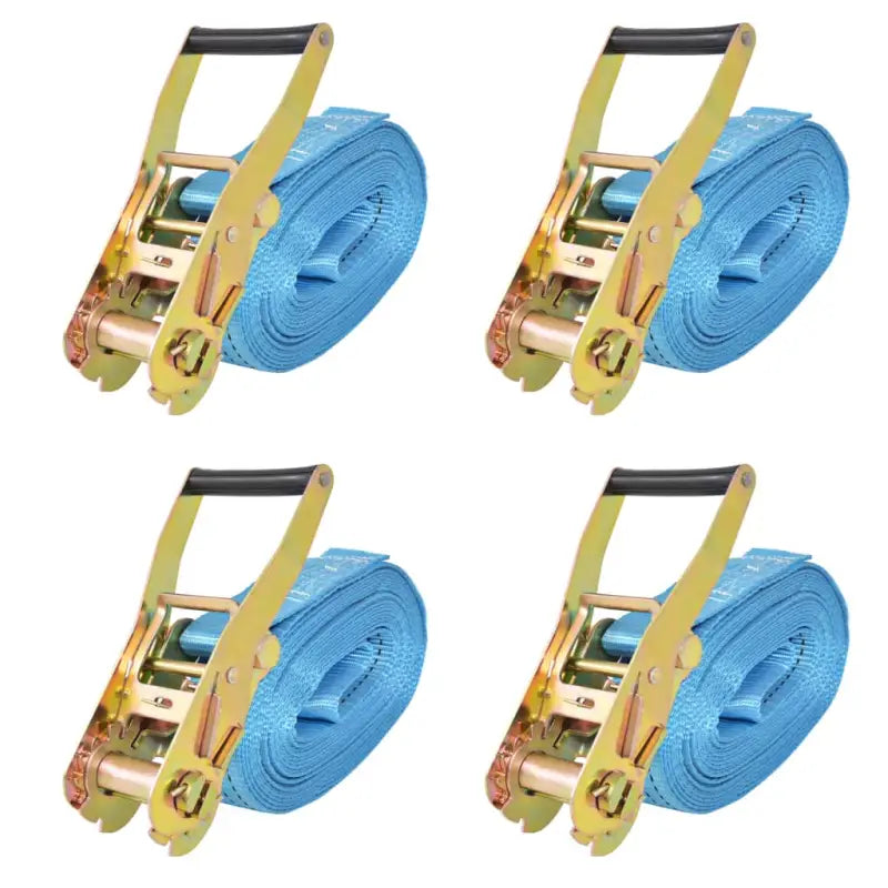 Sterke europese en-12195-2 norm spanbanden voor vrachtbeveiliging - Blauw / 8 m x 50 mm / 4 - Spanbanden