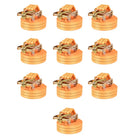 Sterke europese en-12195-2 norm spanbanden voor vrachtbeveiliging - Oranje / 6 m x 38 mm / 10 - Spanbanden