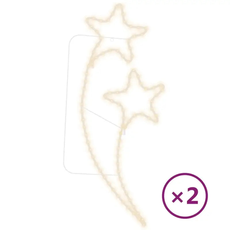 Stervormige Kerstverlichting voor een gezellige feestelijke sfeer - 2 / 1 - Kerstverlichting
