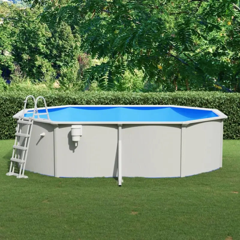 Stevig PVC zwembaden voor langdurig plezier in de tuin - 490 x 360 x 120 cm / Zwembad + ladder - Zwembaden