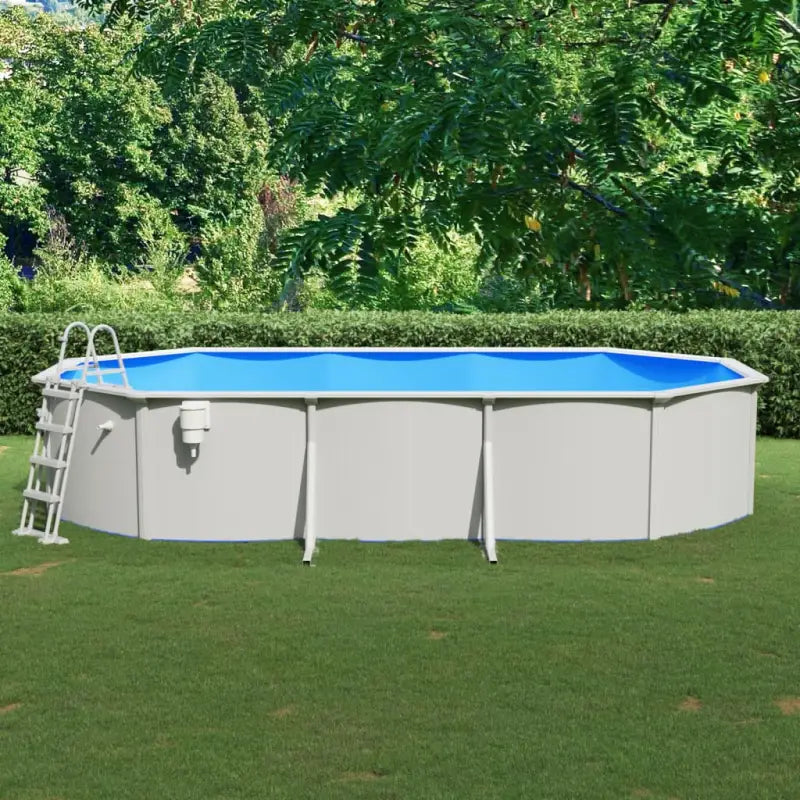 Stevig PVC zwembaden voor langdurig plezier in de tuin - 610 x 360 x 120 cm / Zwembad + ladder - Zwembaden