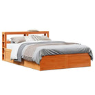 Stevige bedframe van massief grenenhout voor een goede nachtrust - Wasbruin / 160 x 200 cm - Bedden & bedframes