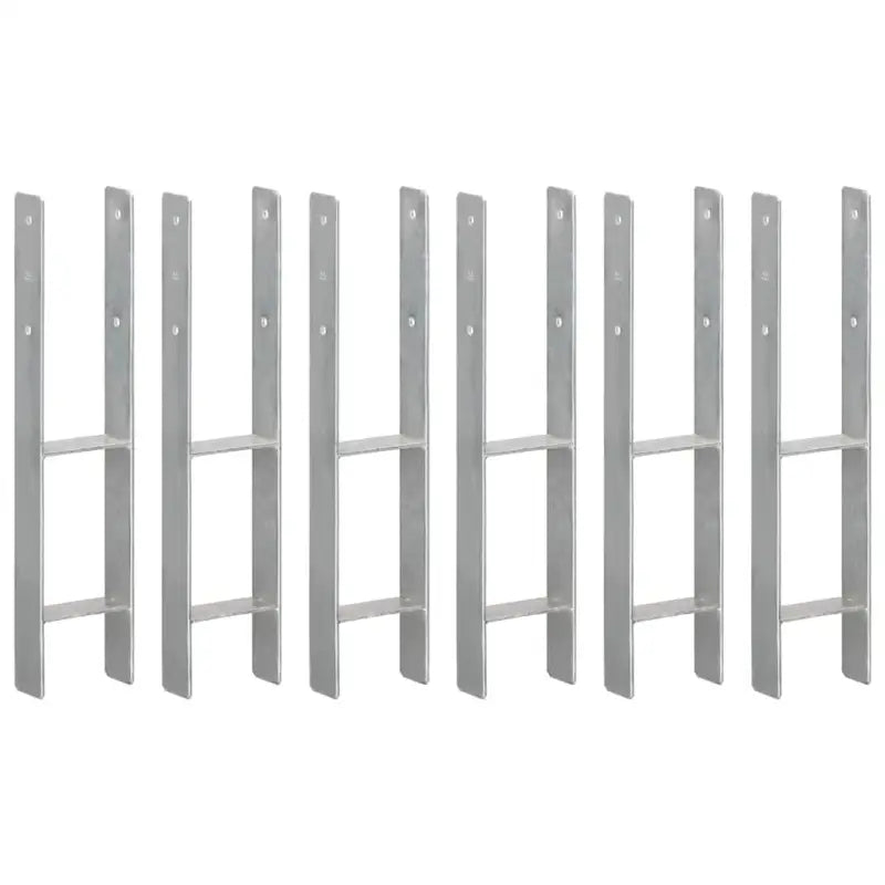 Stevige constructie grondankerset met voorgeboorde gaten voor buitengebruik - 12 x 6 x 60 cm / 6 - Grondankers