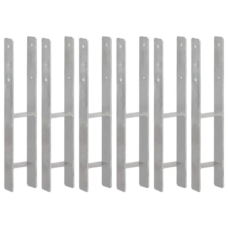 Stevige constructie grondankerset met voorgeboorde gaten voor buitengebruik - 10 x 6 x 60 cm / 6 - Grondankers