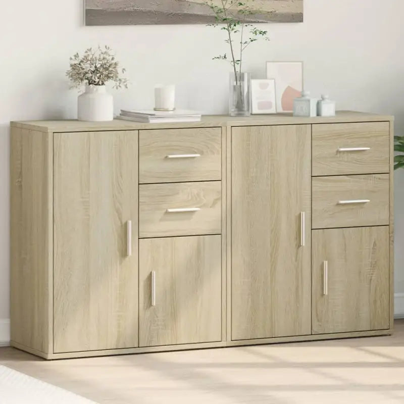 Stevige dressoirs en buffetkasten van bewerkt hout met trendy ontwerp - Sonoma eiken / 1 - Dressoirs & buffetkasten