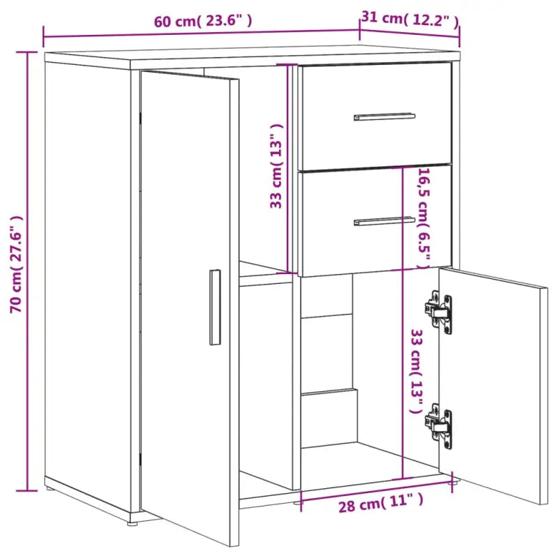 Stevige dressoirs en buffetkasten van bewerkt hout met trendy ontwerp - Dressoirs & buffetkasten