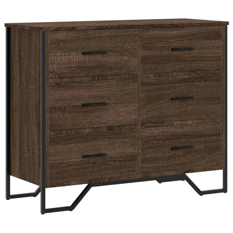 Stevige ladekast met bewerkt hout en tijdloze uitstraling - Commodes & ladekasten