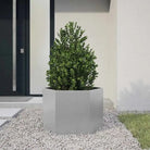 Stevige weerbestendige plantenbak voor andere buitenruimte - Gegalvaniseerd staal/Grijs / 69 x 60 x 45 cm / 1