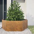 Stevige weerbestendige plantenbak voor andere buitenruimte - Cortenstaal/Bruin / 138 x 120 x 45 cm / 1 - Bloempotten &