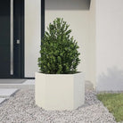 Stevige weerbestendige plantenbak voor andere buitenruimte - Staal/Wit / 69 x 60 x 45 cm / 1 - Bloempotten &