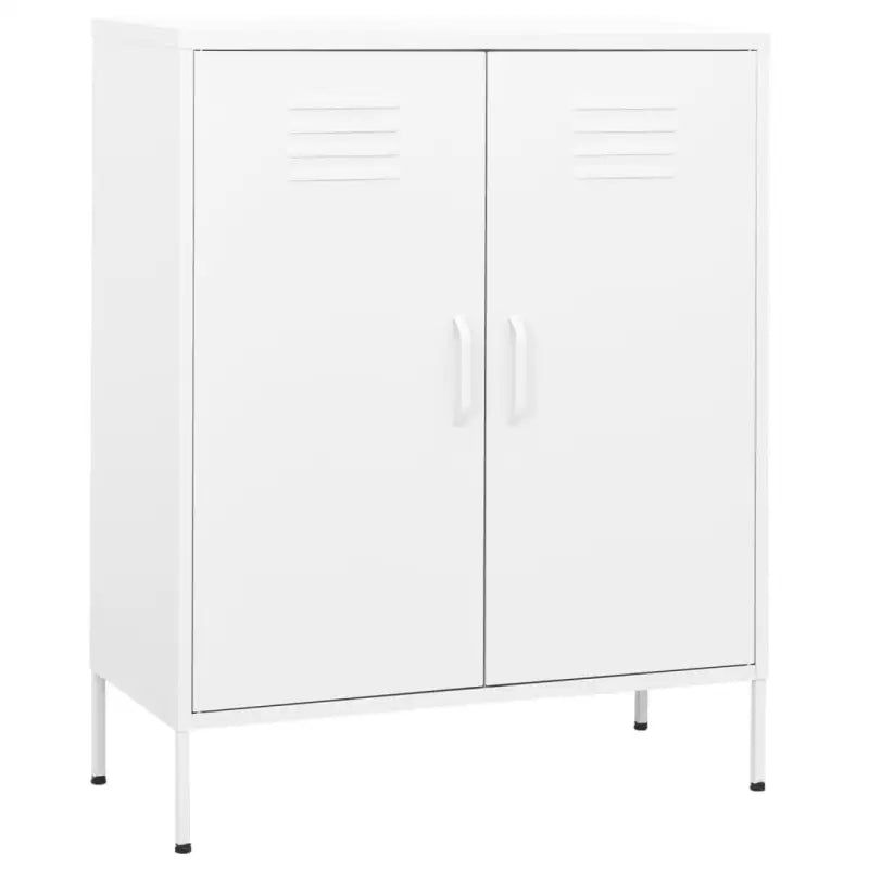 Stevige Zijkast Met Aanpasbare Hoogte en Modern Design - Wit / 1 - Opbergkasten & lockerkasten