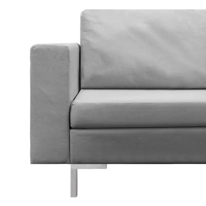 Stijlvol 5-delig stoffen bankstel voor kantoor of interieur - Lichtgrijs - Banken
