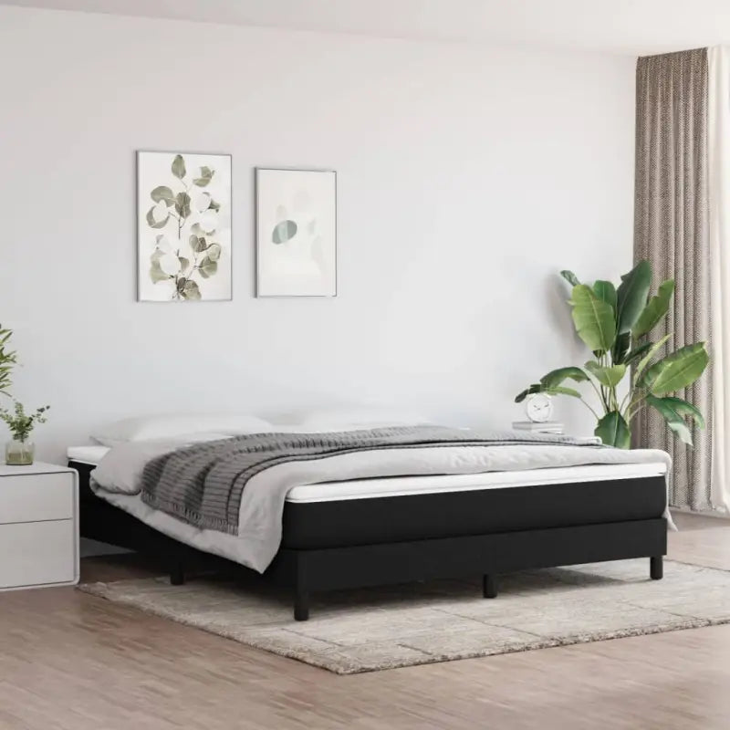 Stijlvol bedframe met multiplex lattenbodem voor optimale slaapkwaliteit - Zwart / 180 x 200 cm / 25 cm - Bedden &