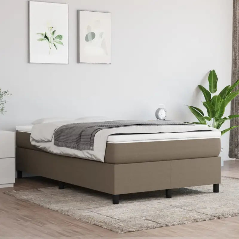 Stijlvol bedframe met multiplex lattenbodem voor optimale slaapkwaliteit - Taupe / 120 x 200 cm / 35 cm - Bedden &