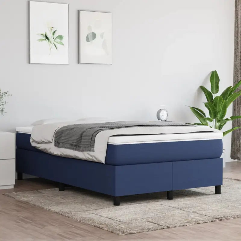 Stijlvol bedframe met multiplex lattenbodem voor optimale slaapkwaliteit - Blauw / 120 x 200 cm / 35 cm - Bedden &