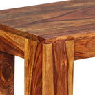 Stijlvol houten opberg- en halbankje van massief acaciahout - 110 x 35 x 45 cm - Opberg- & halbankjes