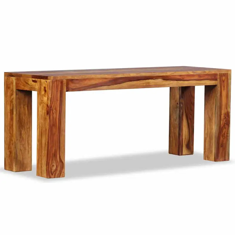 Stijlvol houten opberg- en halbankje van massief acaciahout - 110 x 35 x 45 cm - Opberg- & halbankjes